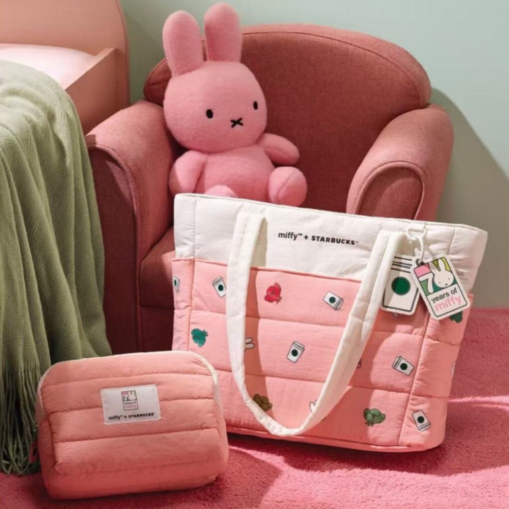 Túi kỷ niệm 70 năm Miffy x Starbucks Tote (Không bao gồm móc khóa)