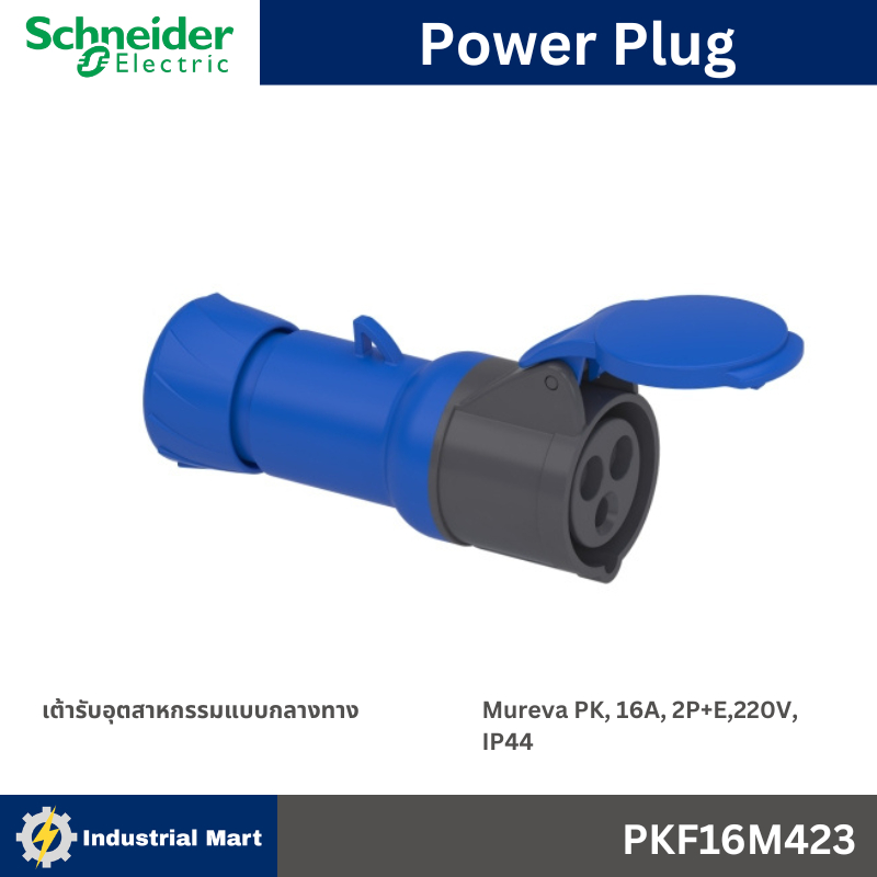 Schneider Electric PKF16M423 Cắm Nguồn Trung Bình Nam 2P + E 16A