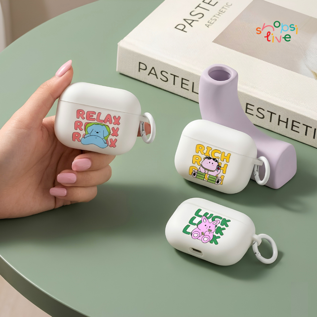 Ốp lưng AirPods Gen4 Pro3 2026 cho Gen4 Pro3 Silicone cứng RELAX SHOPSIIVE