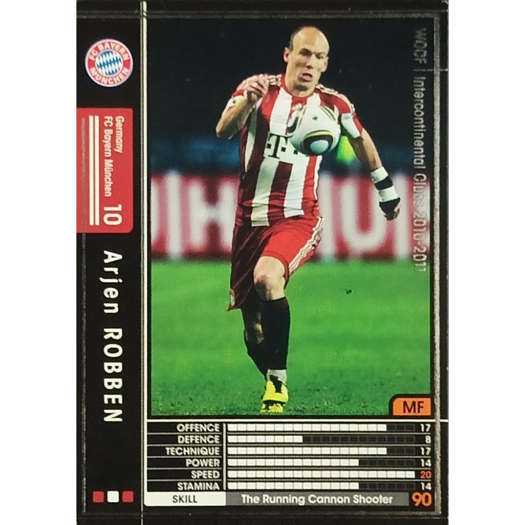 Thẻ wccf Arjen Robben Bayern Munich 2010-2011