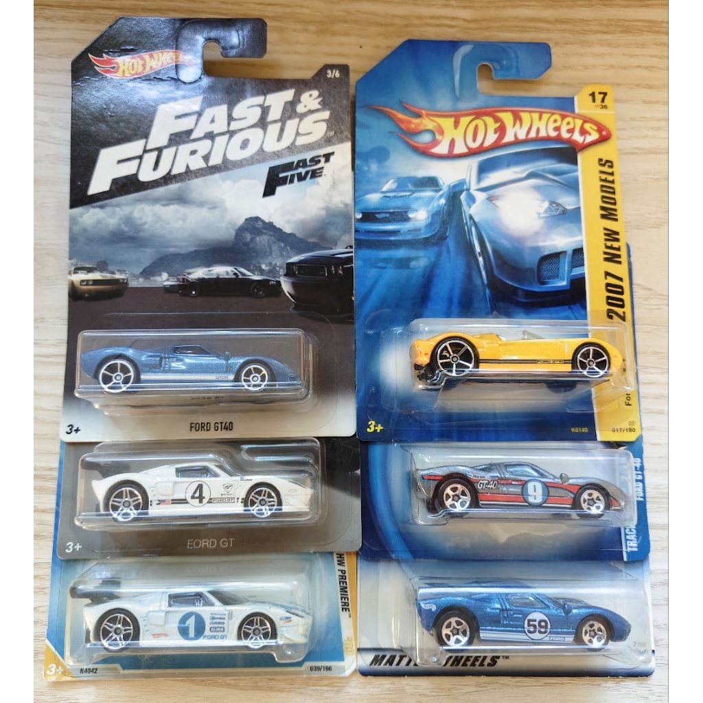 Hotwheels hotwheels ford gt gt40 / Gói Hoa Kỳ / 1: 64