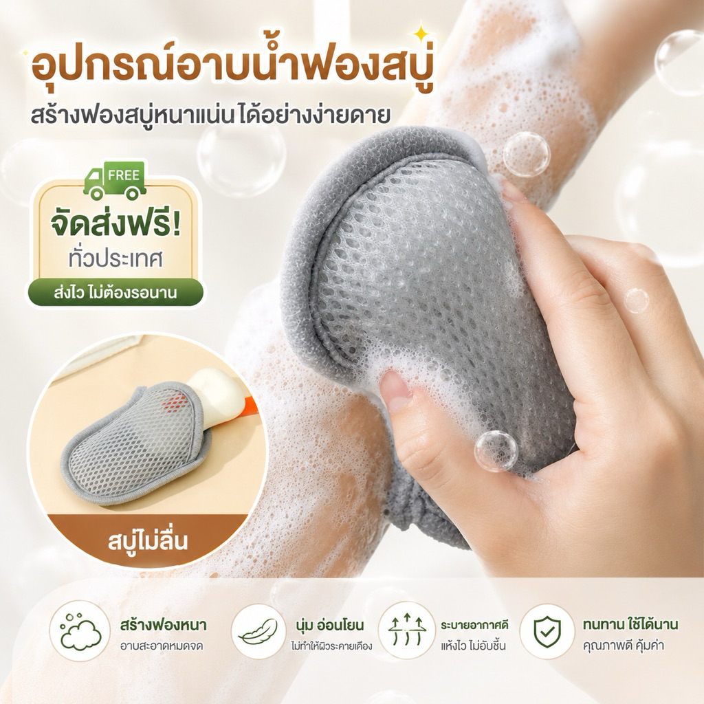 Túi lưới bong bóng 2 lớp 365ms (QP101)
