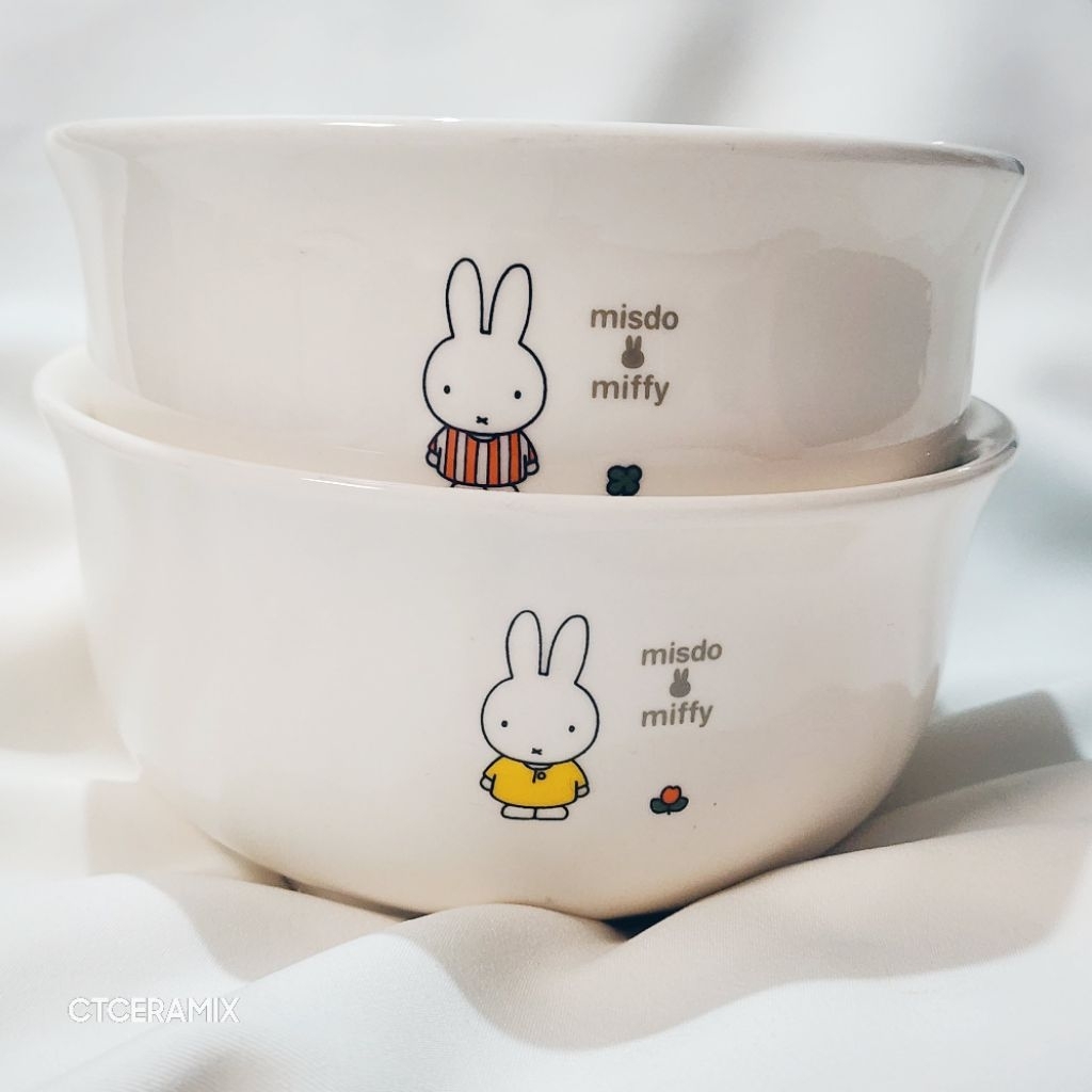 Bát gốm Ctceramix Miffy x Mister Donut Nhật Bản ️ KHÔNG HỘP ️