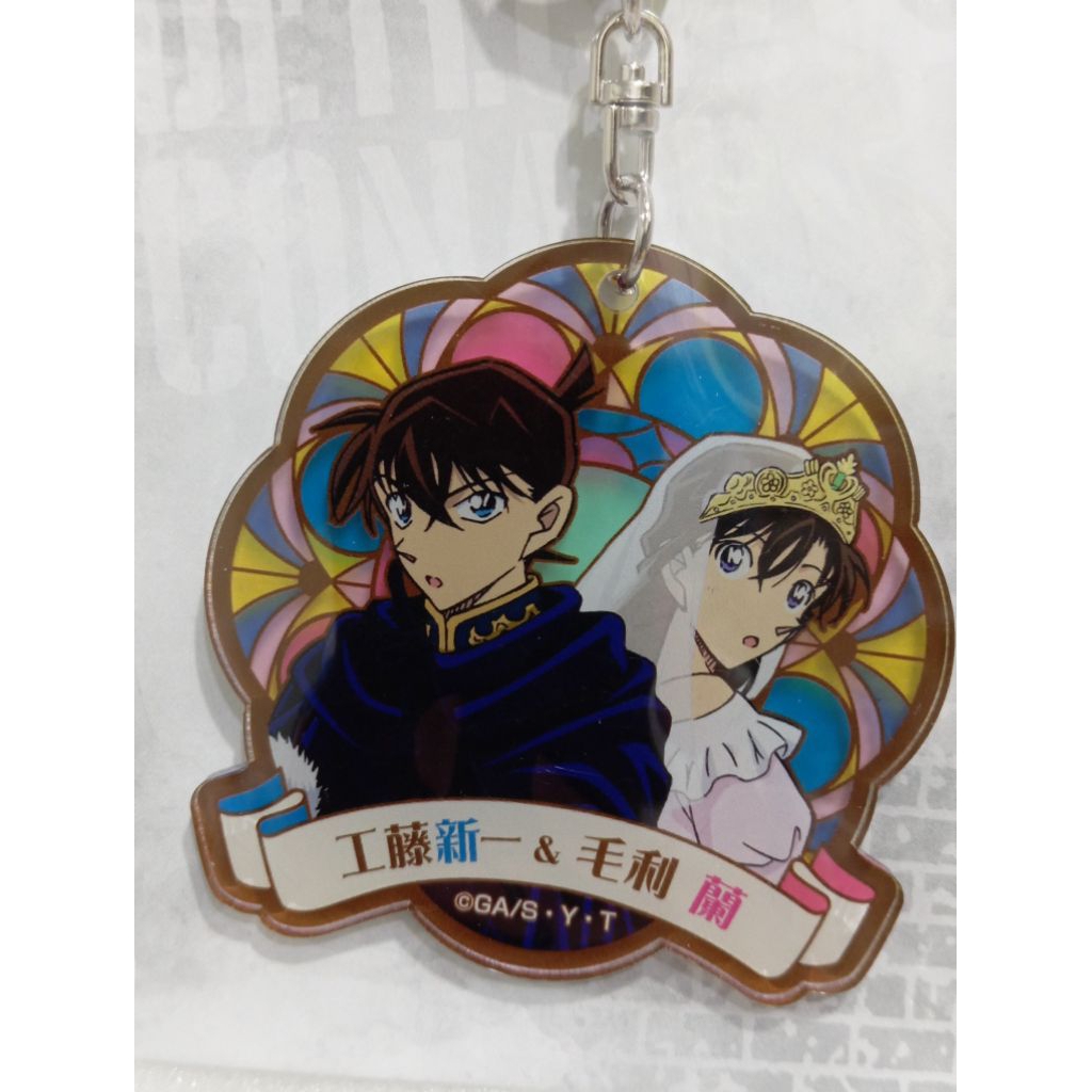 Móc khóa Acrylic thám tử Conan Shinichi Kudo Ran Mori