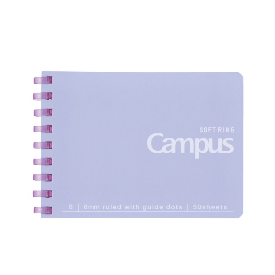 Kokuyo Campus Manabi Soft Ring Notebook A7 50 tờ Notebook A7 Size