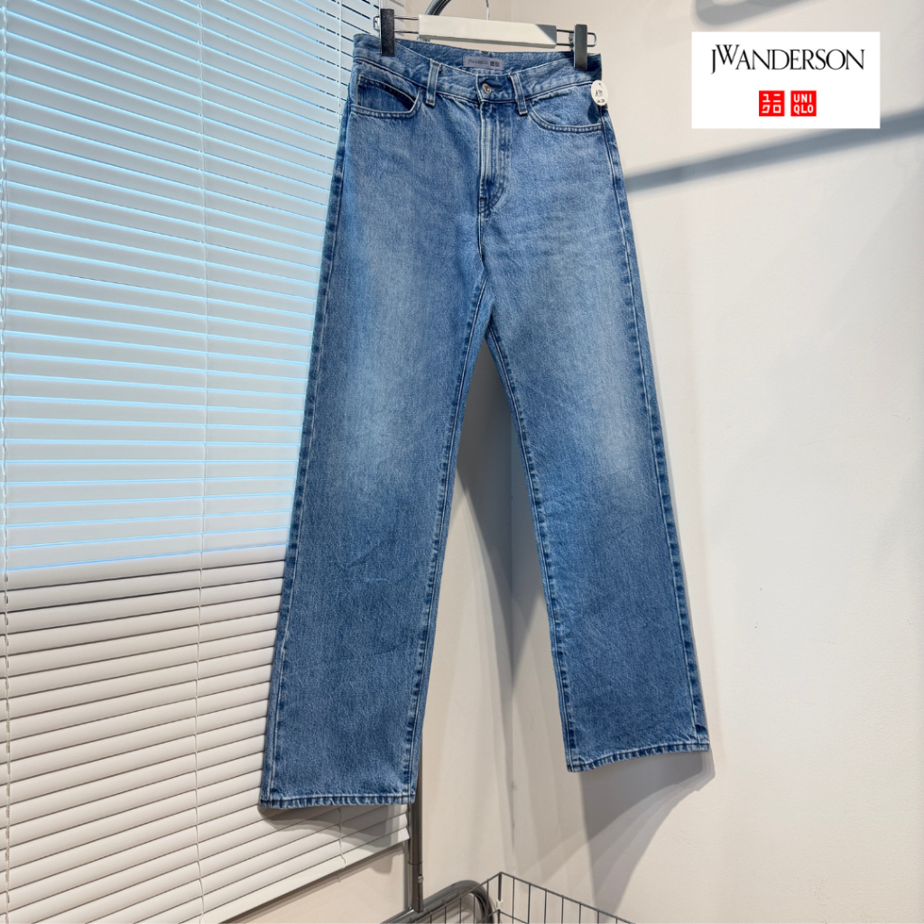 Quần jean ống thẳng Uniqlo JWA Nhãn nữ Size 24 Eo 28 Mã A99