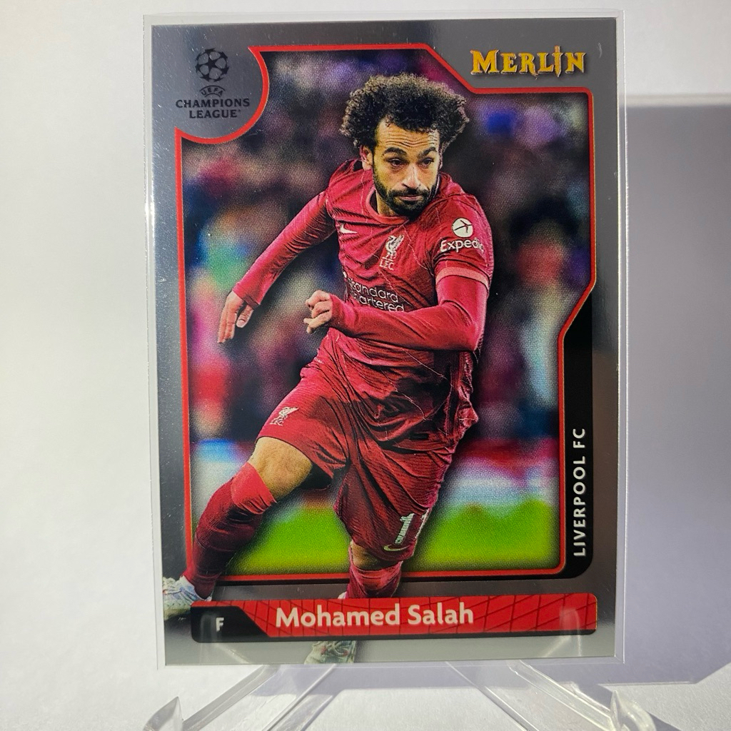 Thẻ bóng đá MOHAMED SALAH LIVERPOOL TOPPS MERLIN 2022 No.131