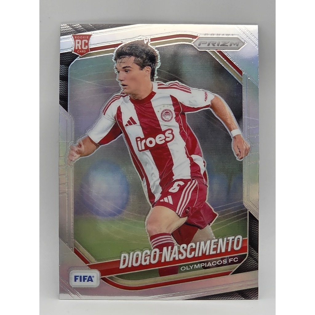 Thẻ bóng đá Diogo Nascimento RC Olympiacos FC (Panini Prizm) 1 Ảnh Từ Sản Phẩm Thật