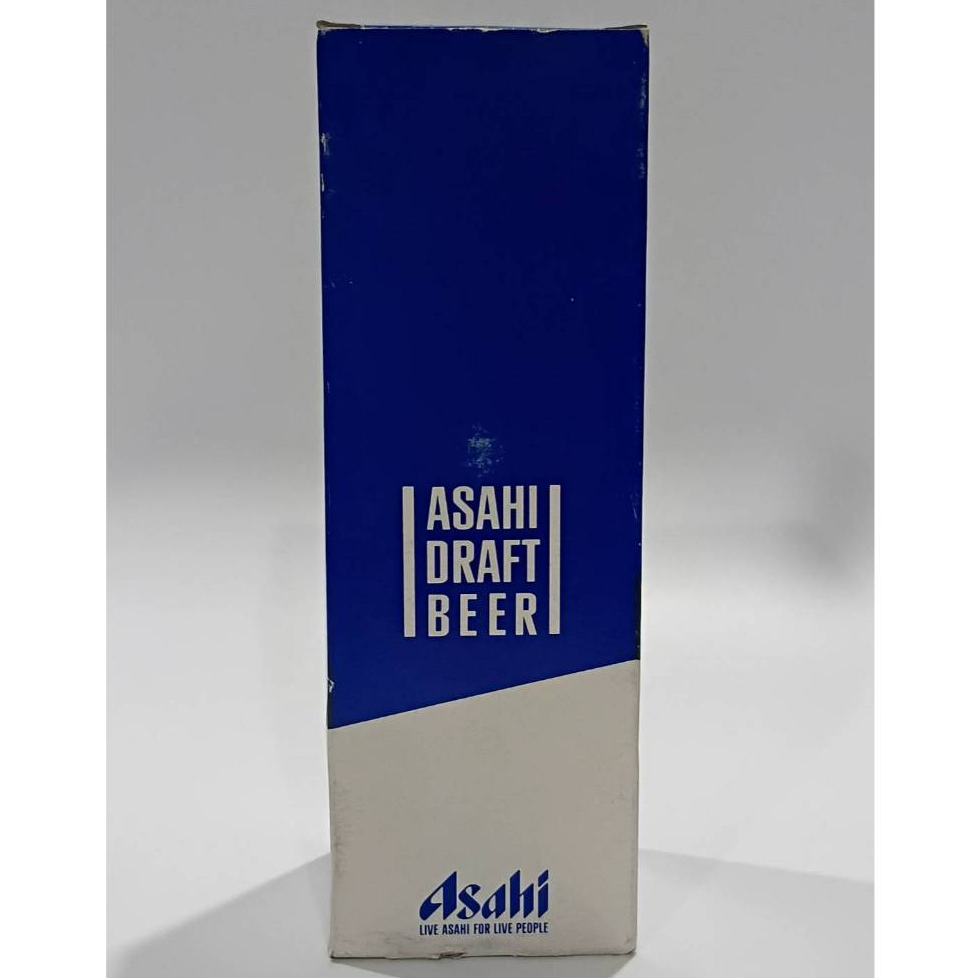♈ ้ ❈ ์ Asahi Draft Beer Ly bia có thân sưu tầm đích thực có đế tròn từ Nhật Bản MỚI.