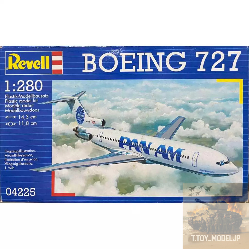 Revell 1 / 280 Boeing 727 Máy bay thương mại Mô hình máy bay phản lực lắp ráp