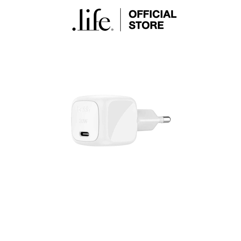 BELKIN ❈ ์ ✷ BoostCharge Bộ sạc tường USB-C nhỏ gọn 30W TH | Bởi Dotlife