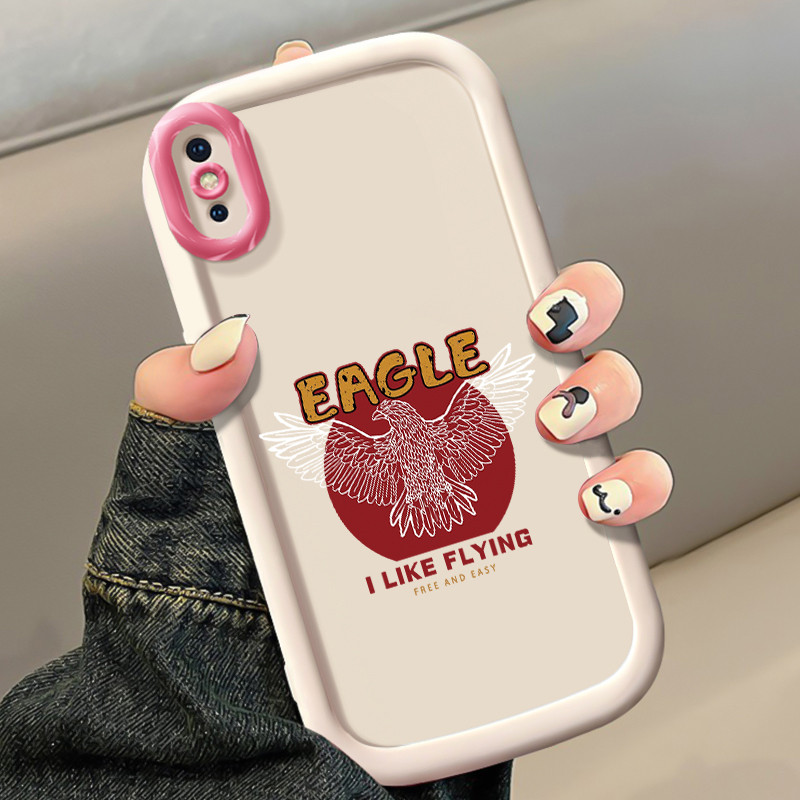 Ốp Lưng Cho iPhone X Xs Xr Max 7 Plus 8 Eagle Điện Thoại Chống Sốc Chống Rơi