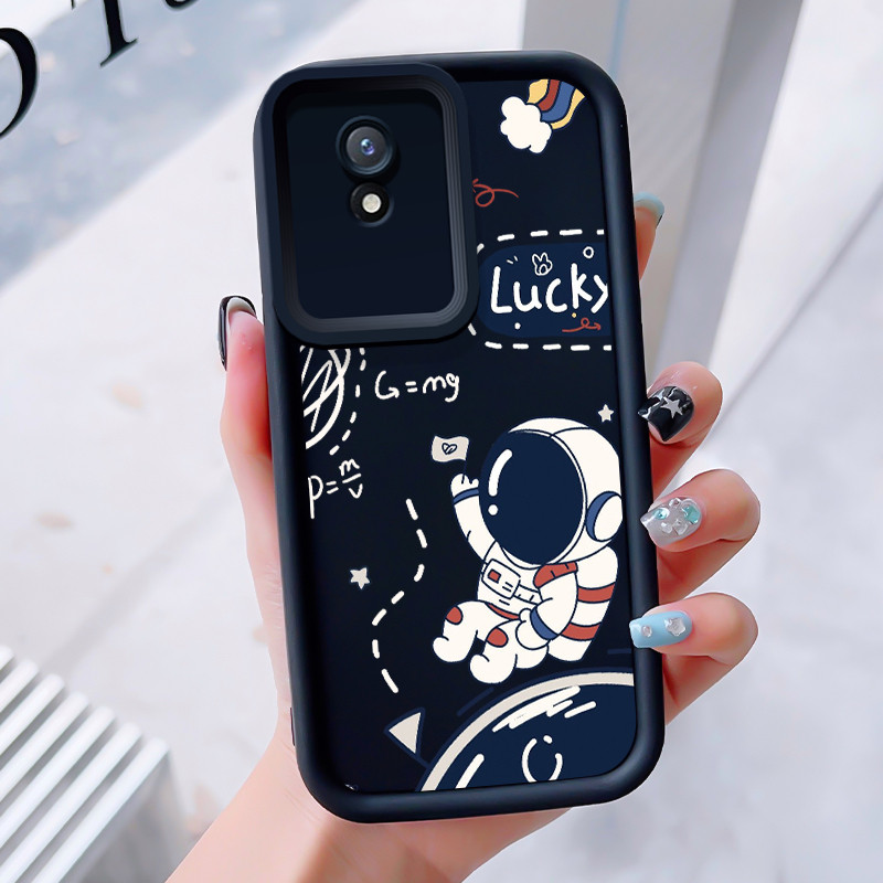 Ốp Lưng Cho VIVO Y02 Y02A Y02s Y02T Chống Sốc Space Man Điện Thoại
