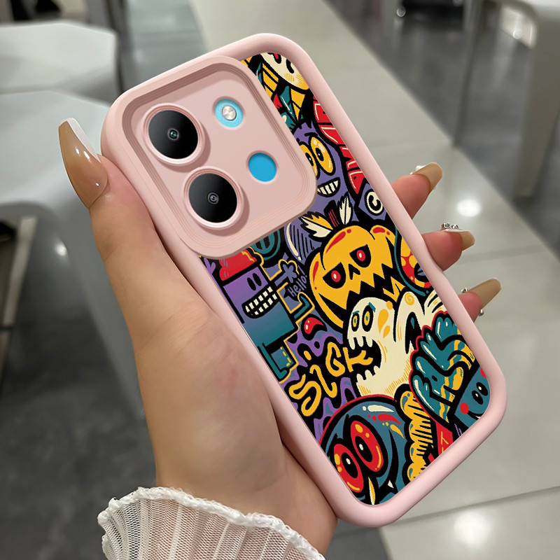 Ốp Lưng Cho Infinix Smart 7 7 HD Trừu Tượng Điện Thoại Ghost Silicone Chống Sốc