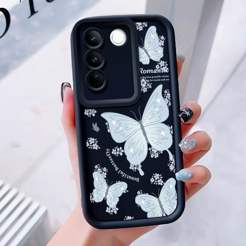 Ốp Lưng Cho VIVO V27 5G V27 Pro 5G S16 5G S16 5G Silicon Bướm Điện Thoại Chống Sốc