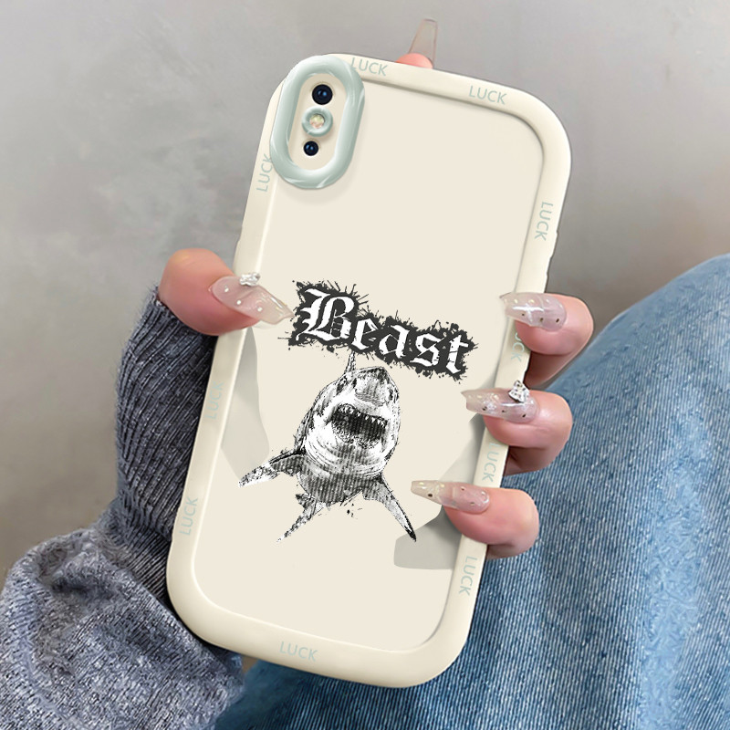 Ốp Lưng Cho iPhone X Xs Xr Max 7 Plus 8 Eagle Shark Điện Thoại Chống Sốc Chống Rơi