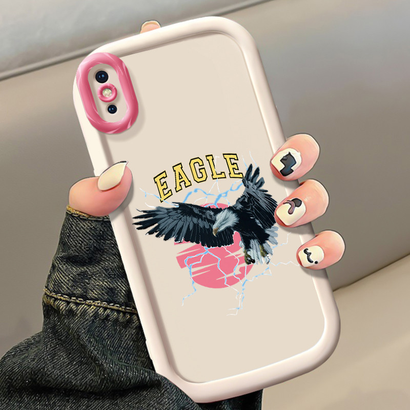 Ốp Lưng Cho iPhone X Xs Xr Max 7 Plus 8 Eagle Điện Thoại Chống Sốc Chống Rơi