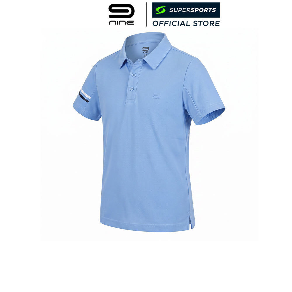 Áo thun Polo trẻ em màu xanh 9NINE