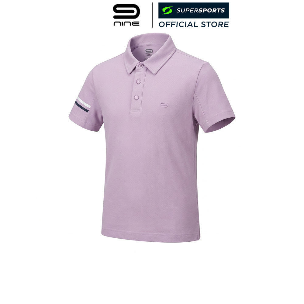 Áo thun Polo trẻ em màu tím 9NINE