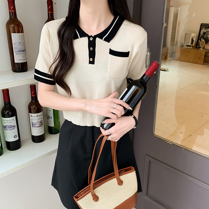 NRVP Áo Thun Tay Ngắn Dáng Ôm In Họa Tiết Độc Đáo Thời Trang Đường Phố Hàn Quốc Cho Nữ