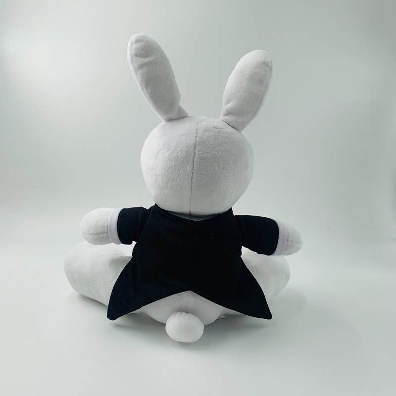 Thú Nhồi Bông Hình Thỏ Sebastian Michaelis Ciel Phantomhive Màu Đen 30cm