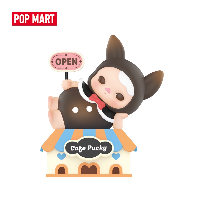 POP MART Pucky Rabbit cafe Series Mô hình thỏ hoạt hình POP MART PUcky cà phê đáng yêu dành cho trang trí