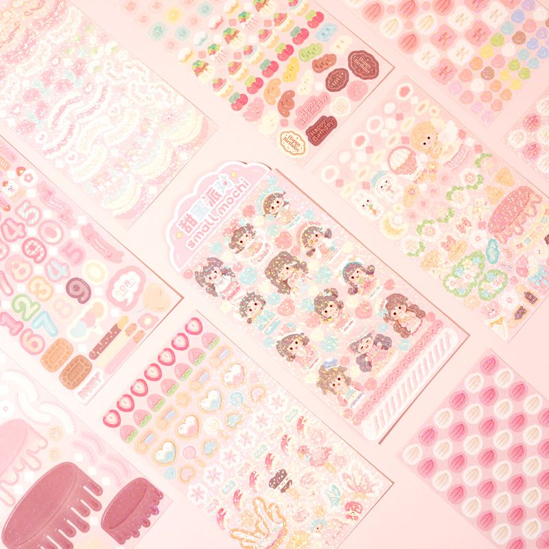 Hàng Mới Về Bộ Sticker Dán Trang Trí Sổ Tay Hình Mochi Cuckoo Dễ Thương