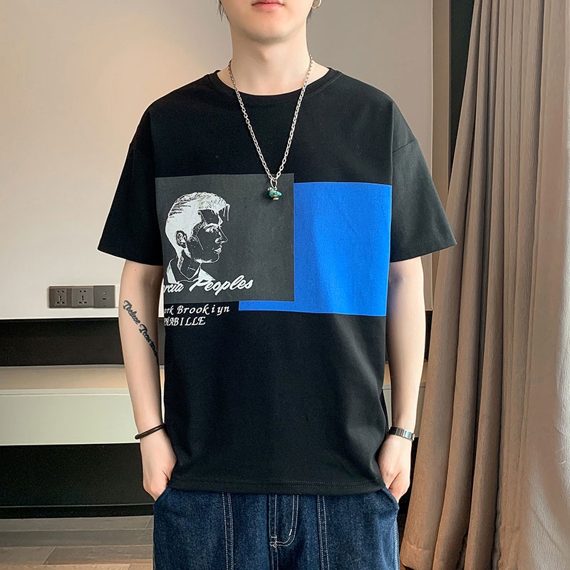 Áo Thun Tay Ngắn Dáng Rộng Thời Trang Mùa Hè Cho Nam