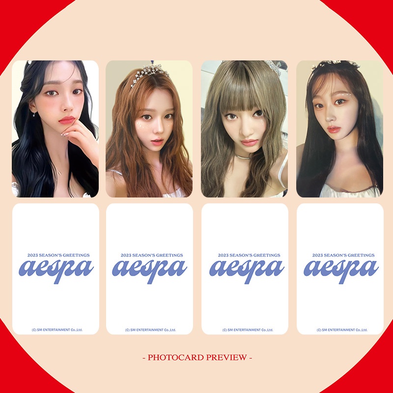 Set 4 Tấm Ảnh Lomo Card KARINA NINGNING GISELLE Mùa Đông 2023