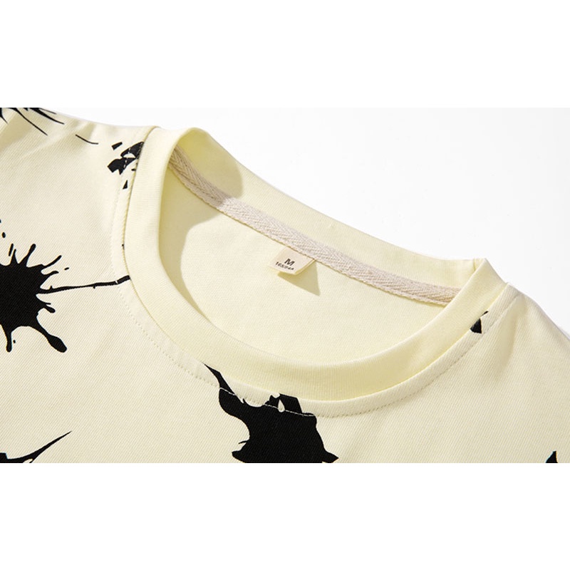 Áo Thun Tay Ngắn Dáng Rộng Chất Lụa Mỏng Thời Trang Mùa Hè Cá Tính Cho Nam