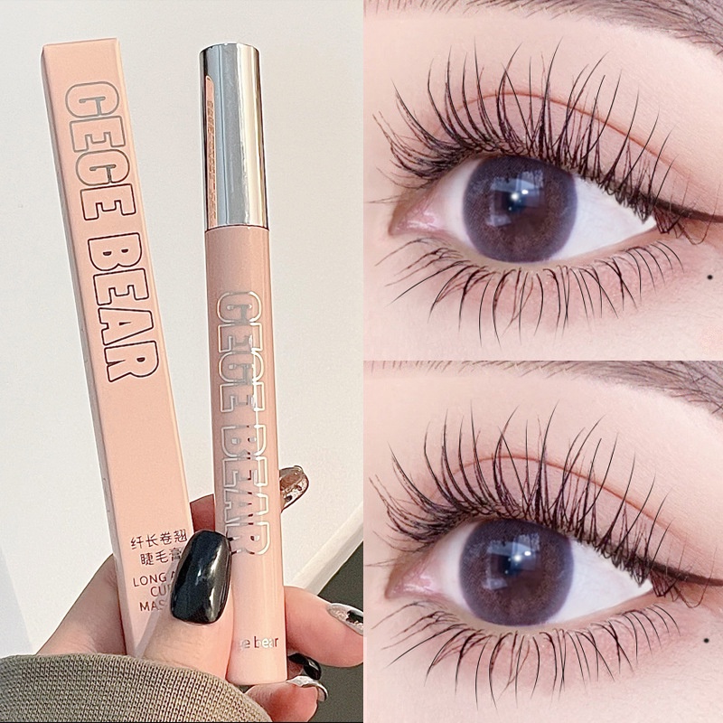 Mascara Gege bear Đầu Cọ Mảnh Chống Thấm Nước Lâu Trôi Không Dễ Nhòe Chuốt Dài Dày Và Cong Mi