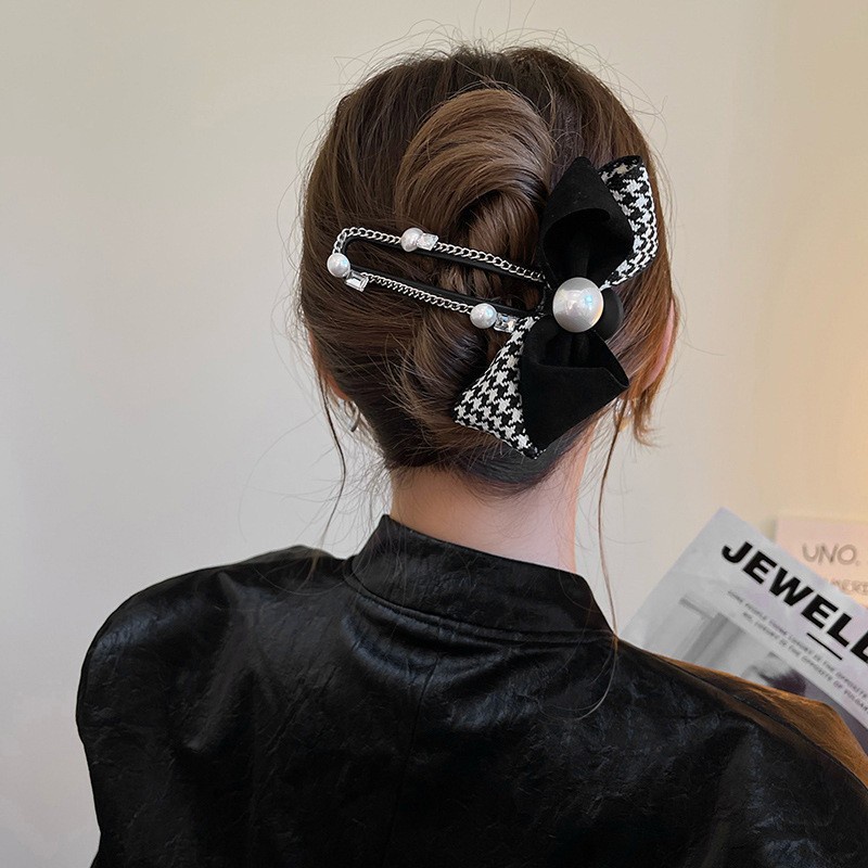 Kẹp Tóc Hình Nơ Lớn Phong Cách Hàn Quốc 2023 Mới Chất Lượng Cao