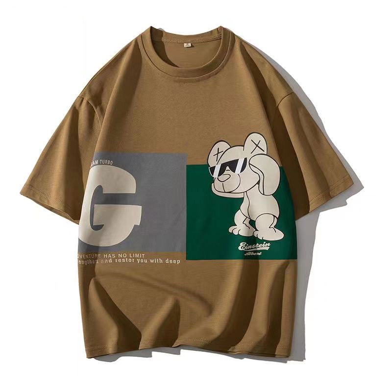 Áo Thun Tay Ngắn Cổ Tròn Dáng Rộng In Họa Tiết Thời Trang Mùa Hè Cho Nam