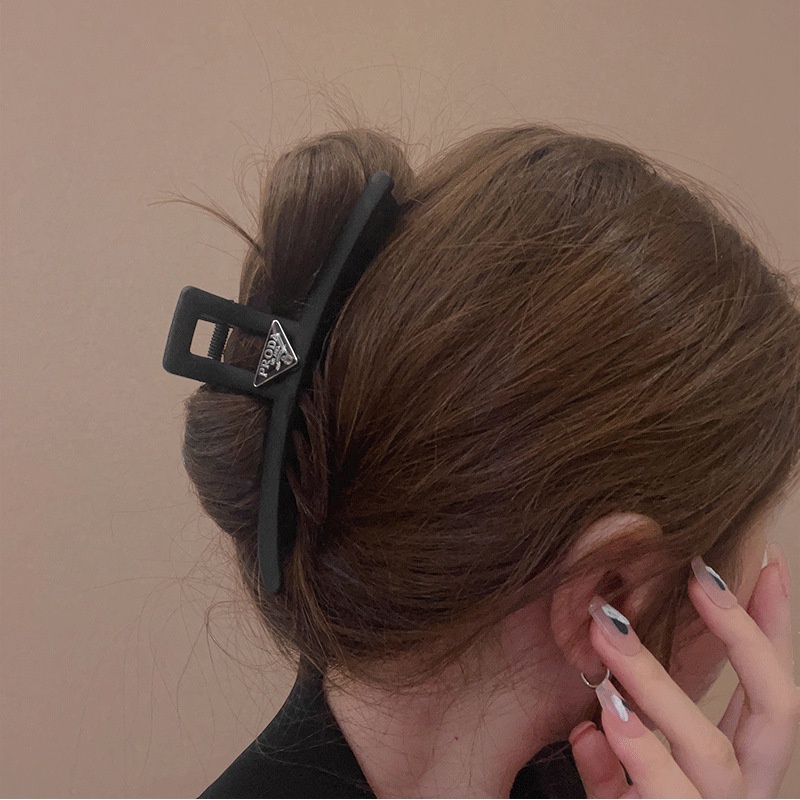 Kẹp Tóc Mặt Cười Nhám Phong Cách retro Đơn Giản Cao Cấp Cho Nữ