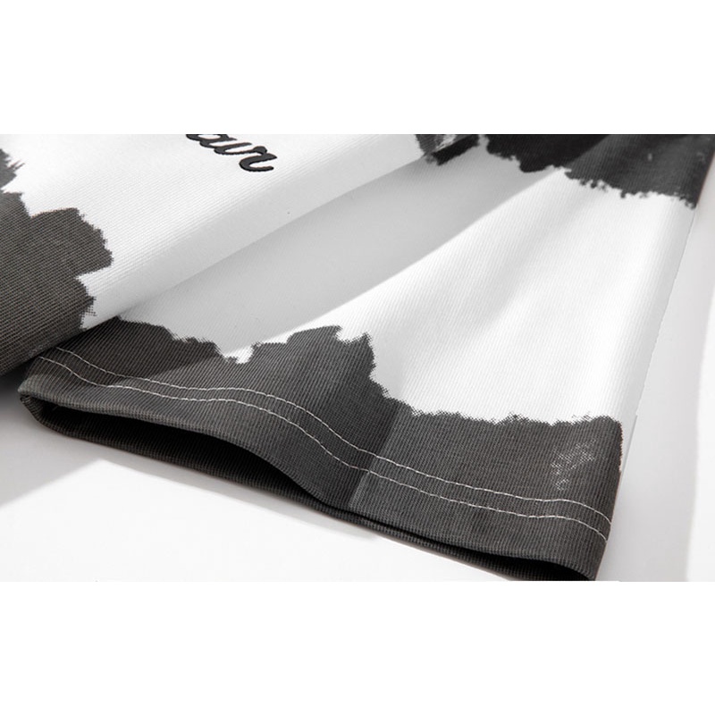 Áo Thun Nam Ngắn Tay Dáng Rộng In Hình Cá Tính Hợp Mùa Hè