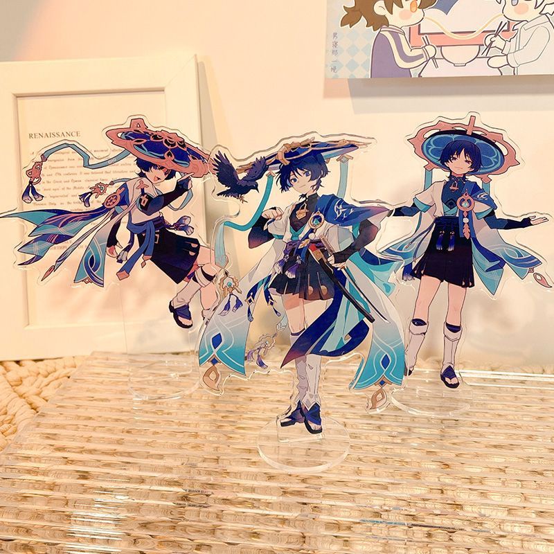 Genshin Impact Scaramouche Acrylic Stand Wonderer Xung quanh đất nước sụp đổ Trang trí Quà tặng HJ27