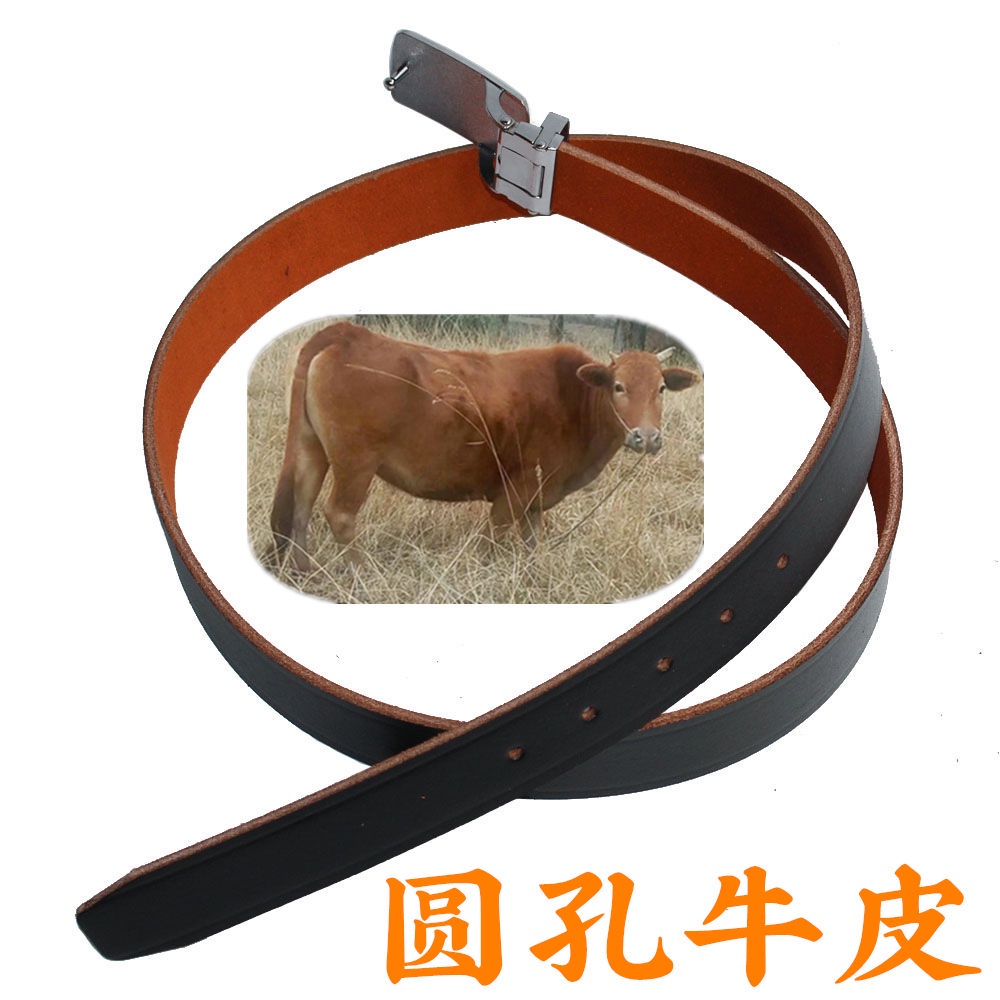 Dây Nịt Da Bò Dày Dặn Thiết Kế Đục Lỗ Tròn Thời Trang Công Sở Cho Nam
