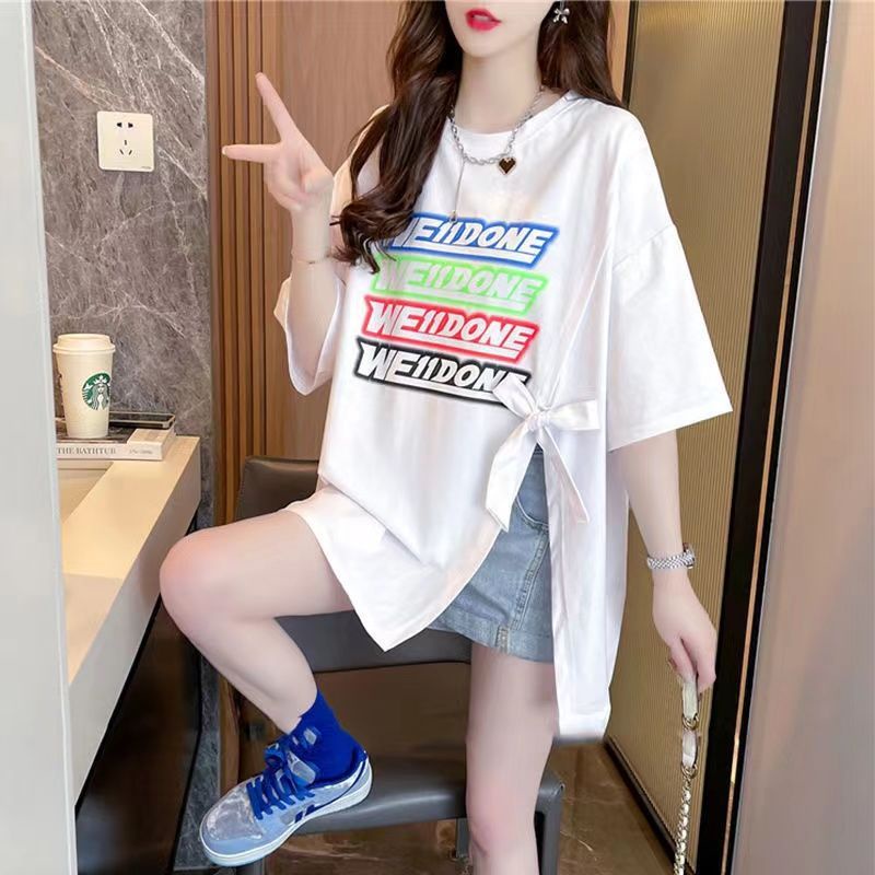 Áo Thun Tay Ngắn Dáng Rộng Cỡ Lớn Thời Trang Hè 2023 Trẻ Trung Cho Nữ