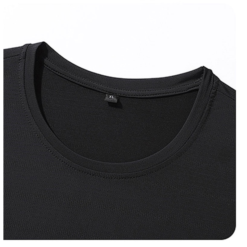 Áo Thun Tay Ngắn Cổ Tròn Dáng Rộng Thoáng Khí Nhanh Khô Thời Trang Mùa Hè Cho Nam