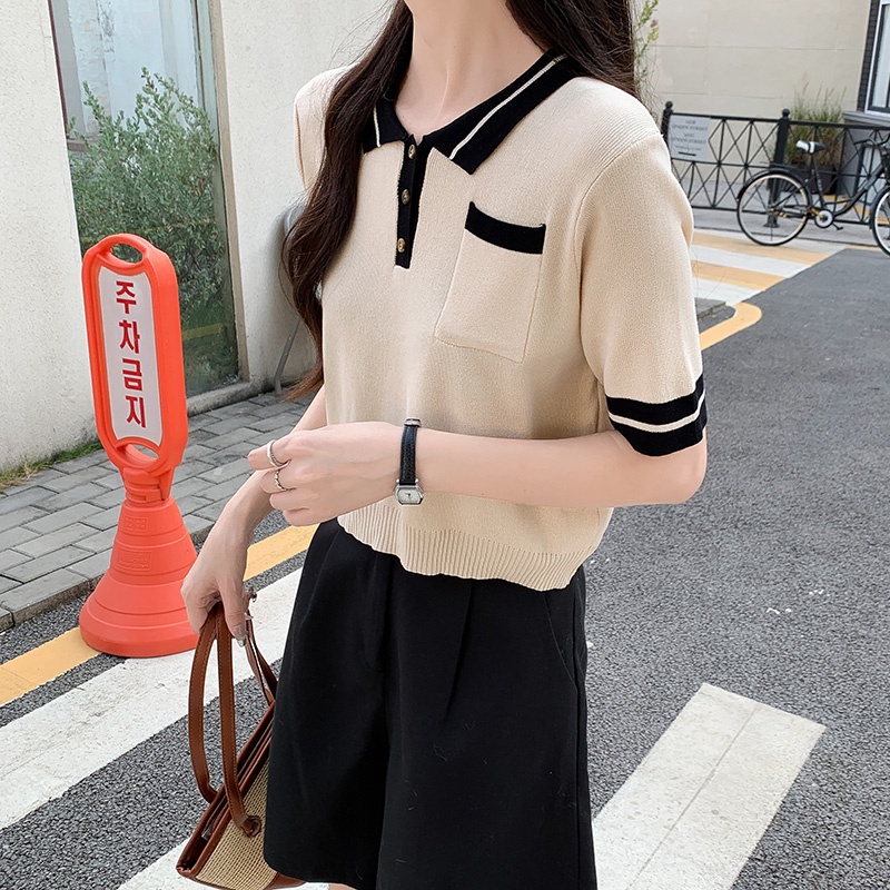 NRVP Áo Thun Tay Ngắn Dáng Ôm In Họa Tiết Độc Đáo Thời Trang Đường Phố Hàn Quốc Cho Nữ