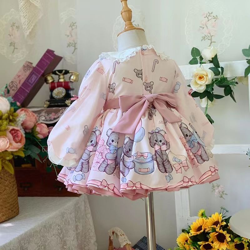 Hàng Mới Về Đầm Công Chúa lolita Dễ Thương Thời Trang Xuân Thu Cho Bé Gái