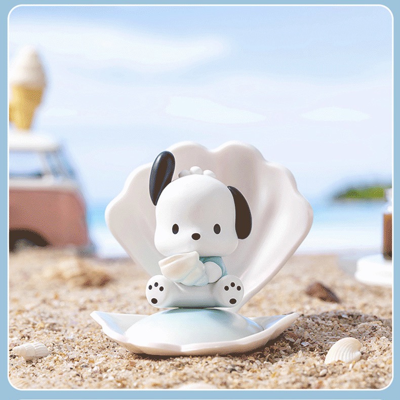 Sanrio Mô Hình Búp Bê Kỳ Nghỉ Biển Xanh Dương Dễ Thương Dùng Làm Quà Tặng Cho Bạn Bè