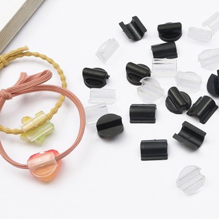 Set 10 Dây Buộc Tóc Đính Hạt Nhựa Dùng Làm Đồ Trang Sức Thủ Công diy