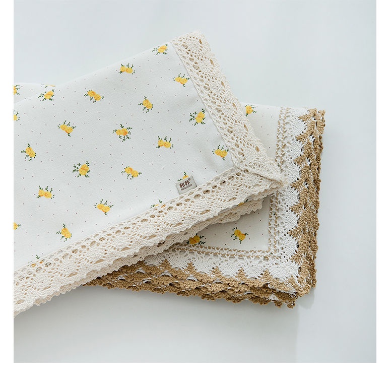 Khăn Trải Bàn Phối Ren Phong Cách Hàn Quốc