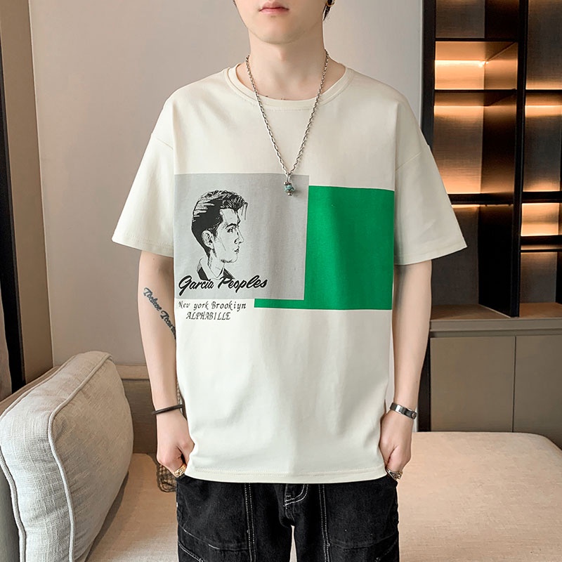 Áo Thun Tay Ngắn Dáng Rộng Thời Trang Mùa Hè Cho Nam