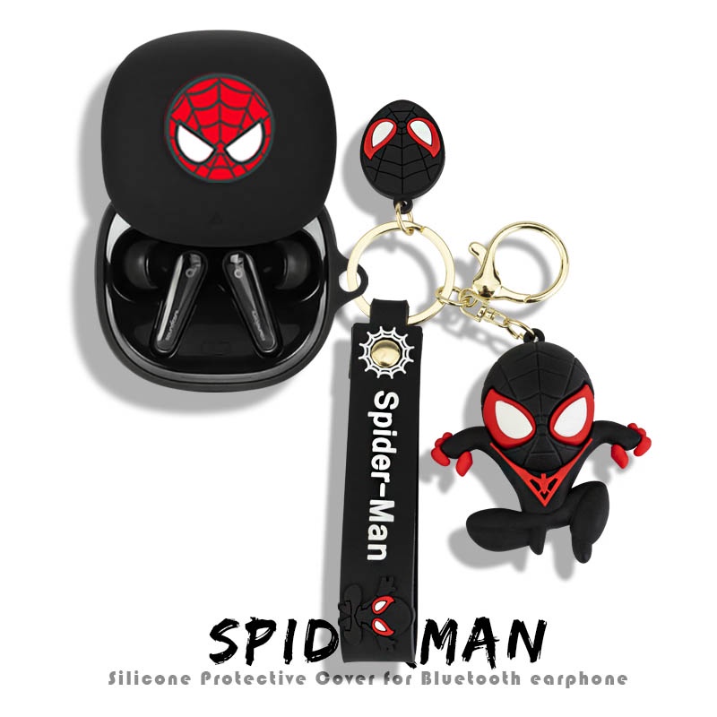 Anker Soundcore Liberty 4 Case Cartoon Sanrio Keychain Pendant Plush Briar Soundcore Liberty 4 Silicone Soft Case Protective Case Creative Spider-Man Violent Bear Pendant Anker Soundcore Liberty 4 Cover Soft Case Protective Case