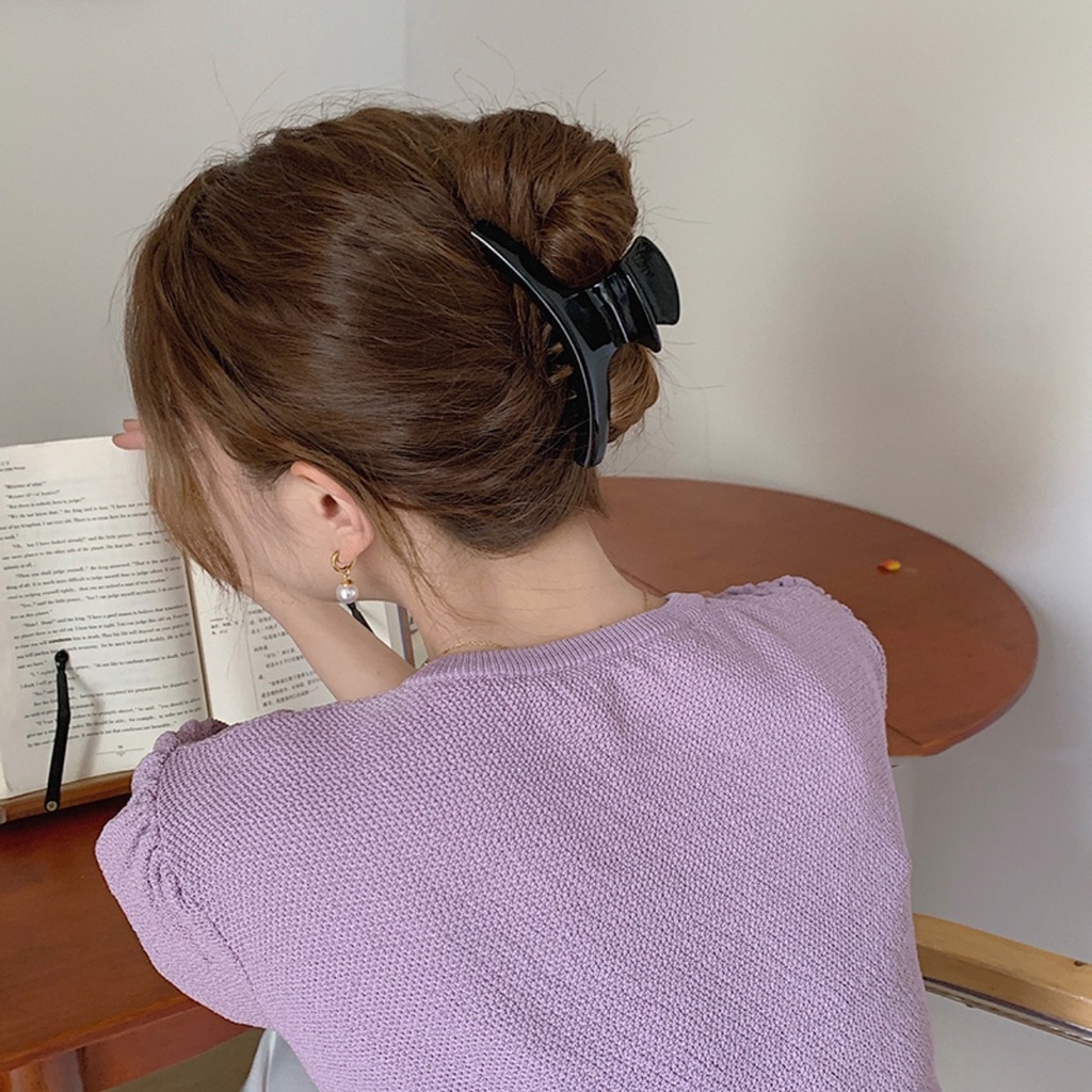 Kẹp Tóc Cong In Họa Tiết Da Báo Phong Cách retro Pháp Cao Cấp Dành Cho Nữ