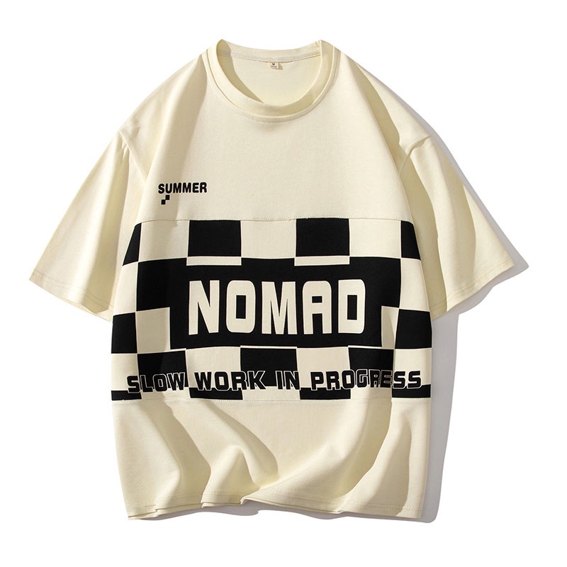 Áo Thun Tay Lỡ Dáng Rộng In Họa Tiết Nhanh Khô Thời Trang Mùa Hè Cho Nam