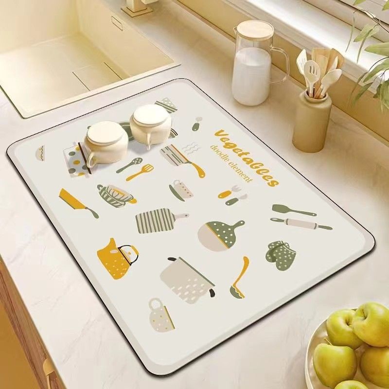 Miếng Lót Ly Cách Nhiệt Thấm Hút Tốt Tiện Dụng Cho Nhà Bếp