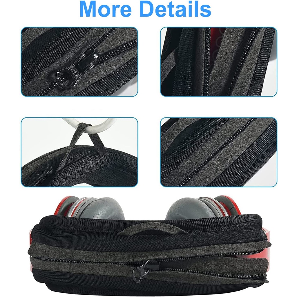 Vỏ Bọc Bảo Vệ Băng Đô Có Khóa Kéo / Không Cần Cài Đặt Cho Tai Nghe Bose Beats JBL ATH Hyperx Skullcandy